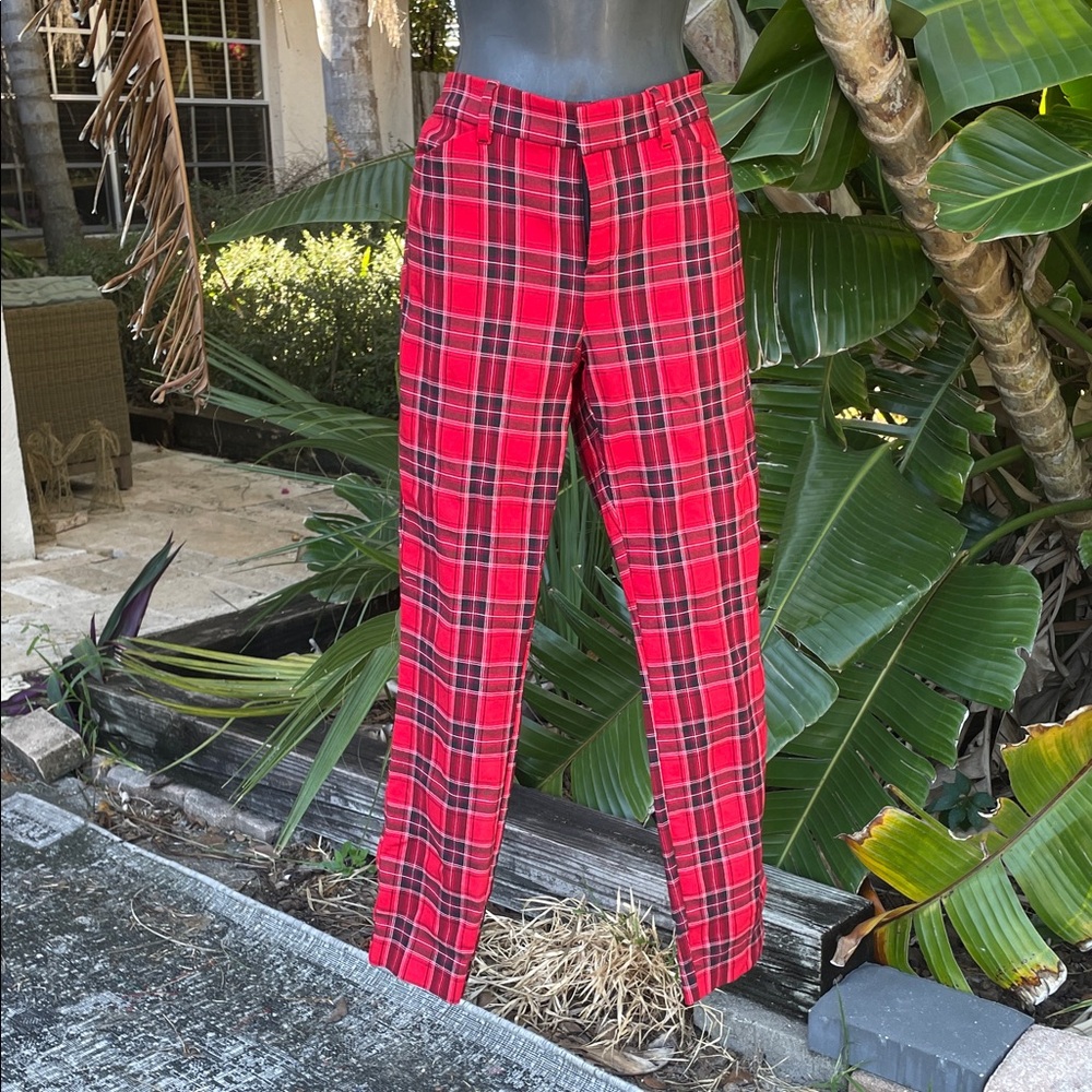 Gap plaid skinny pants